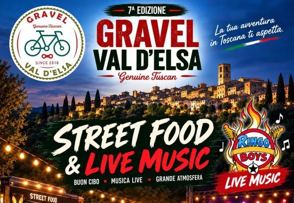 GRAVEL VAL D'ELSA 2026 - Genuine Tuscan: 3 giorni di festa, bici e Toscana vera a Colle di Val d'Els
